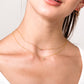 Gold Vermeil Crystal Pendant Necklace