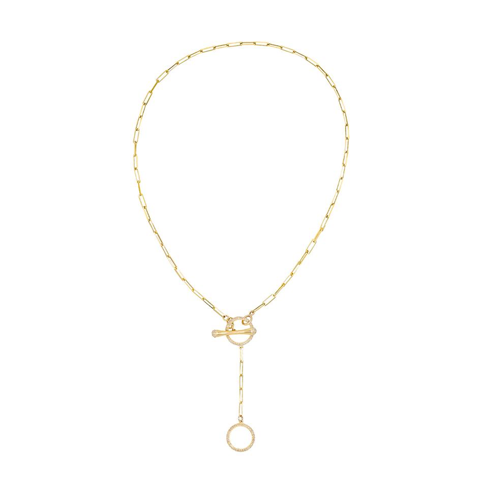 Gold Vermeil Connection Circle Necklace