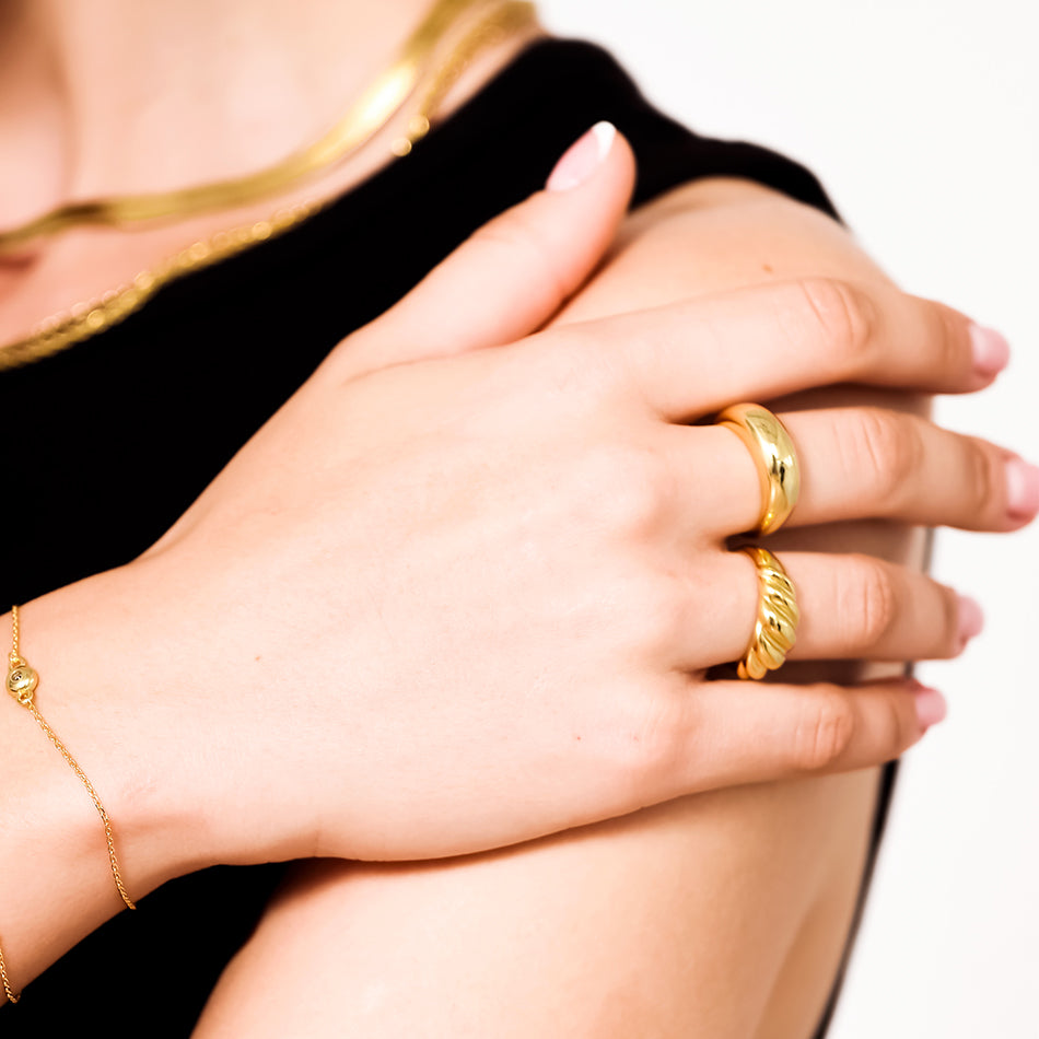 Gold Vermeil Basic Dôme Ring