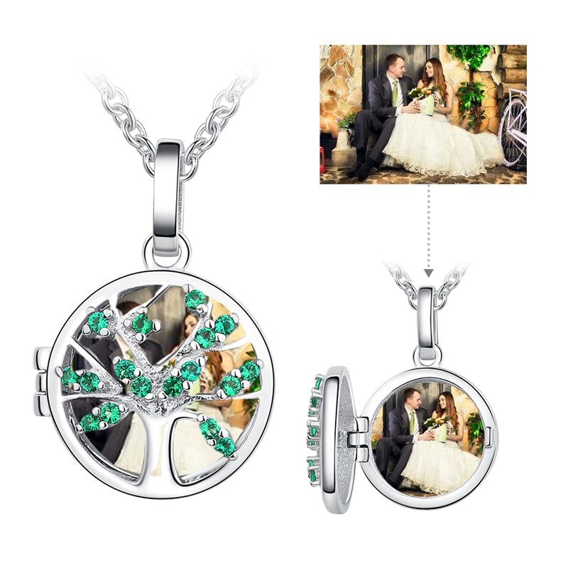 Family Tree Custom Photo Necklace