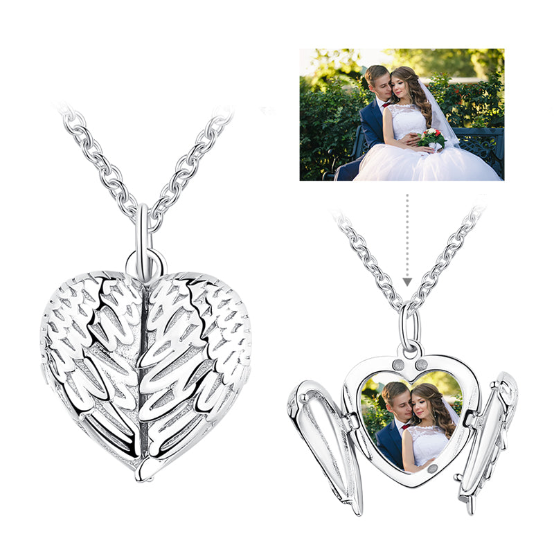 Romantic Angel Wings Custom Necklace