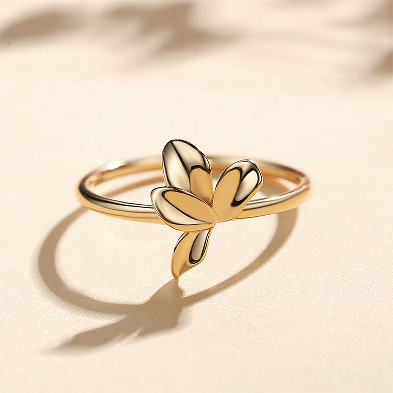 Daffodil Flower Gold Ring