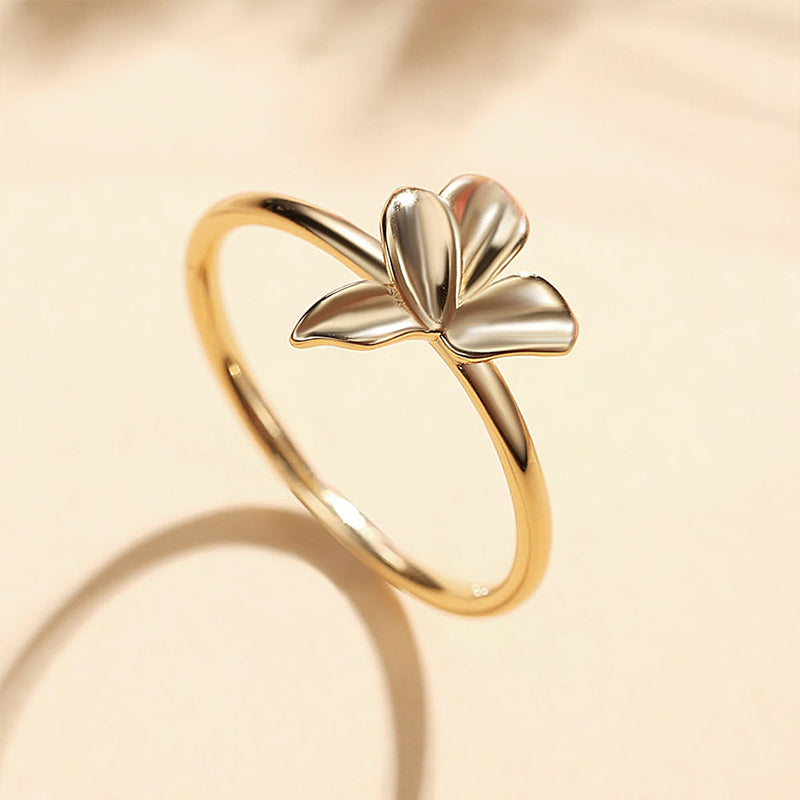 Daffodil Flower Gold Ring