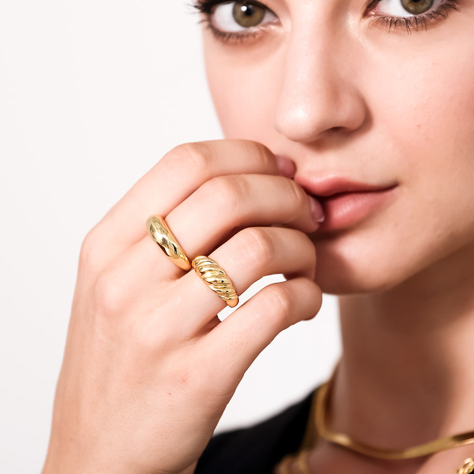Gold Vermeil Gold Dôme Ring