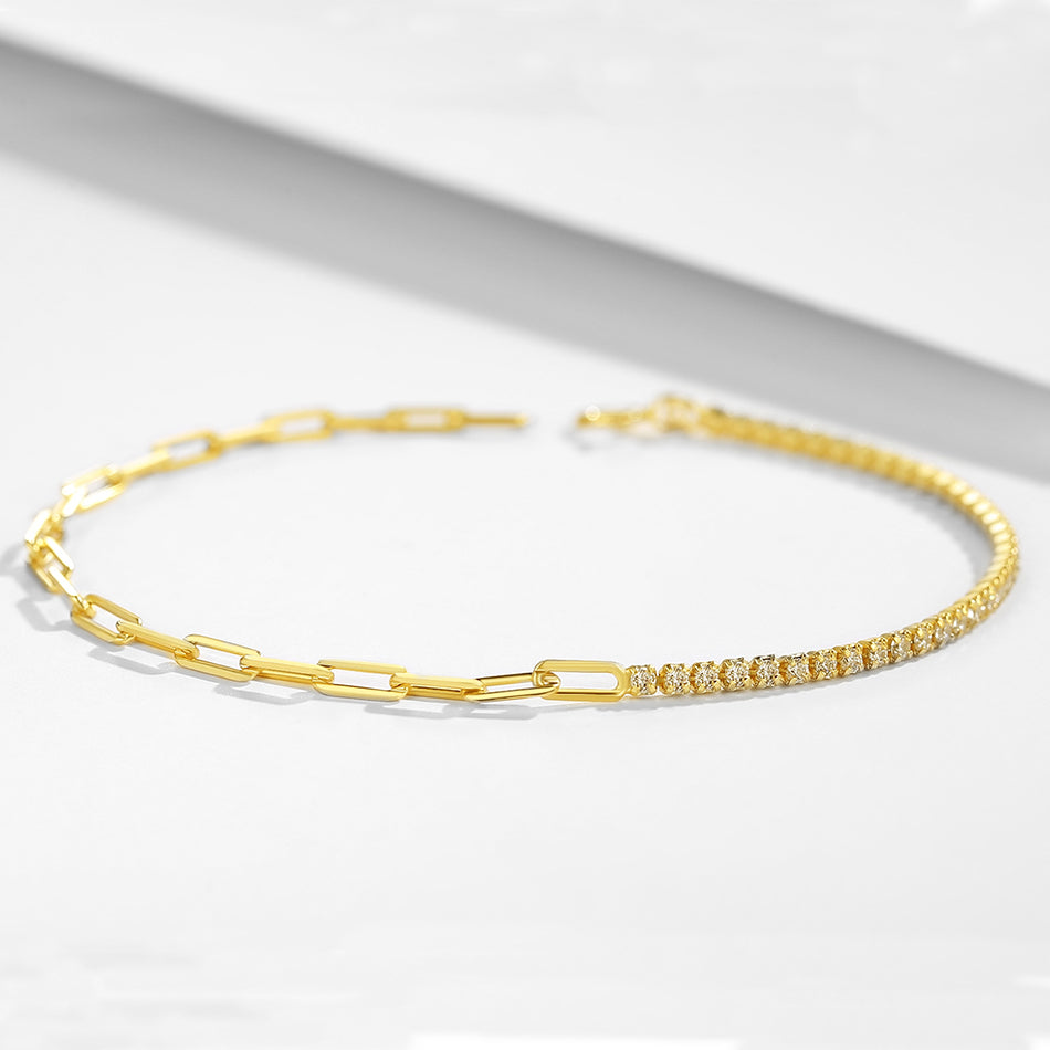 Gold Vermeil Thomas Sabo Link Charm Bracelet