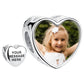 Engrave Name&Custom Photo Original Heart Bead