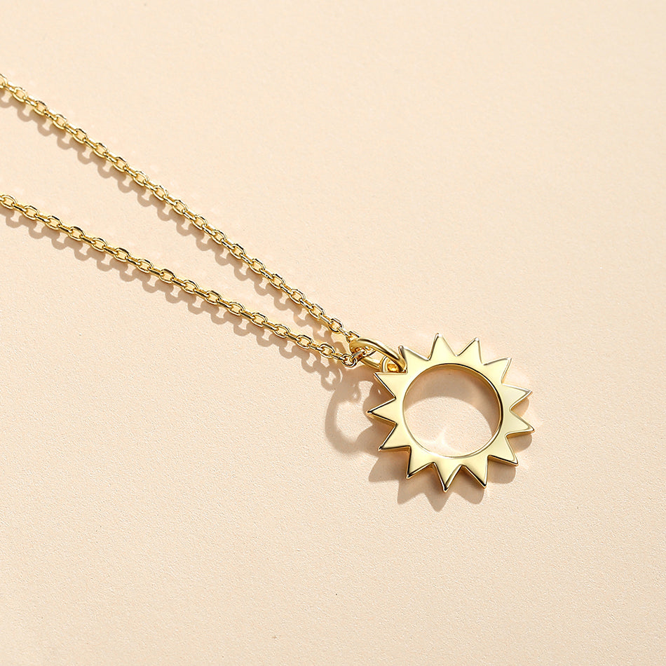 Gold Vermeil Sun Necklace