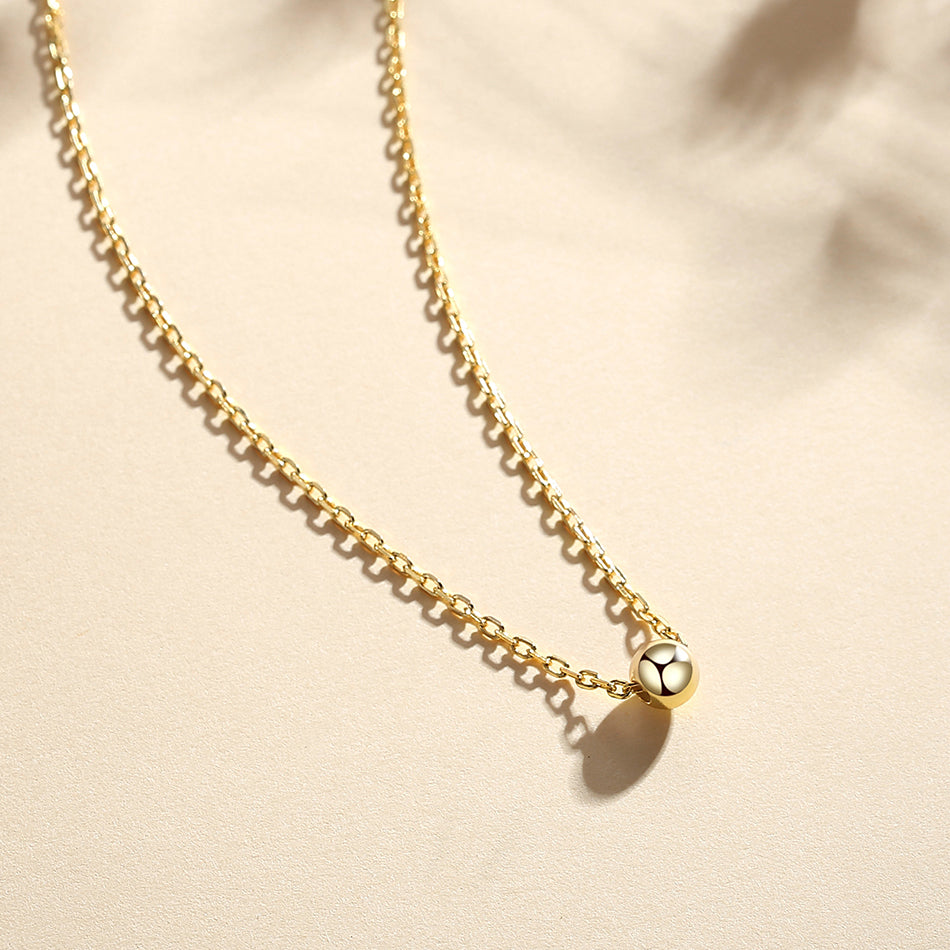 Gold Vermeil Ball Gold Choker Necklace