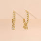 Cubic Zirconia Bead Earrings
