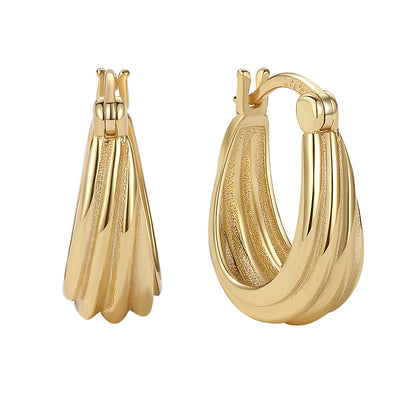 Chunky Twist Hoop Earring