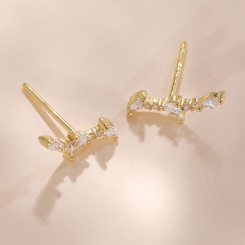 Crystal Climber Stud Earring