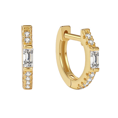 Diamond Hoop Earring