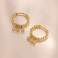 Cubic Zirconia Bead Earrings