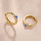 Opal Diamond Hoop Earring