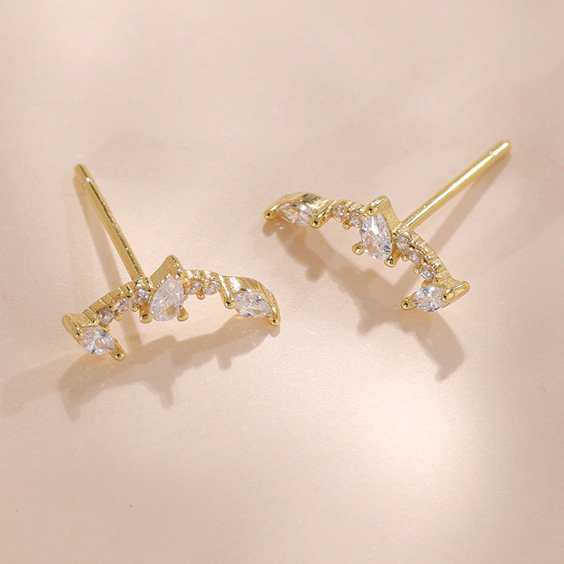 Crystal Climber Stud Earring