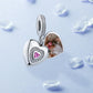 Romantic Opening Heart Custom Photo Charm