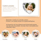 Engrave Name&Custom Photo Original Heart Bead