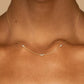 Floating Zircon Necklace