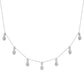 Gold Vermeil Crystal Water Drop Necklace